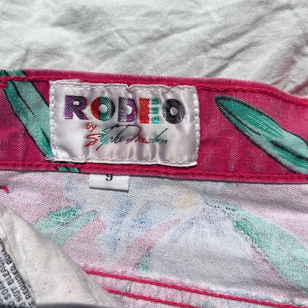 Vintage Rodeo Floral Pink High-Waisted Mom Jeans - Picture 2 of 5